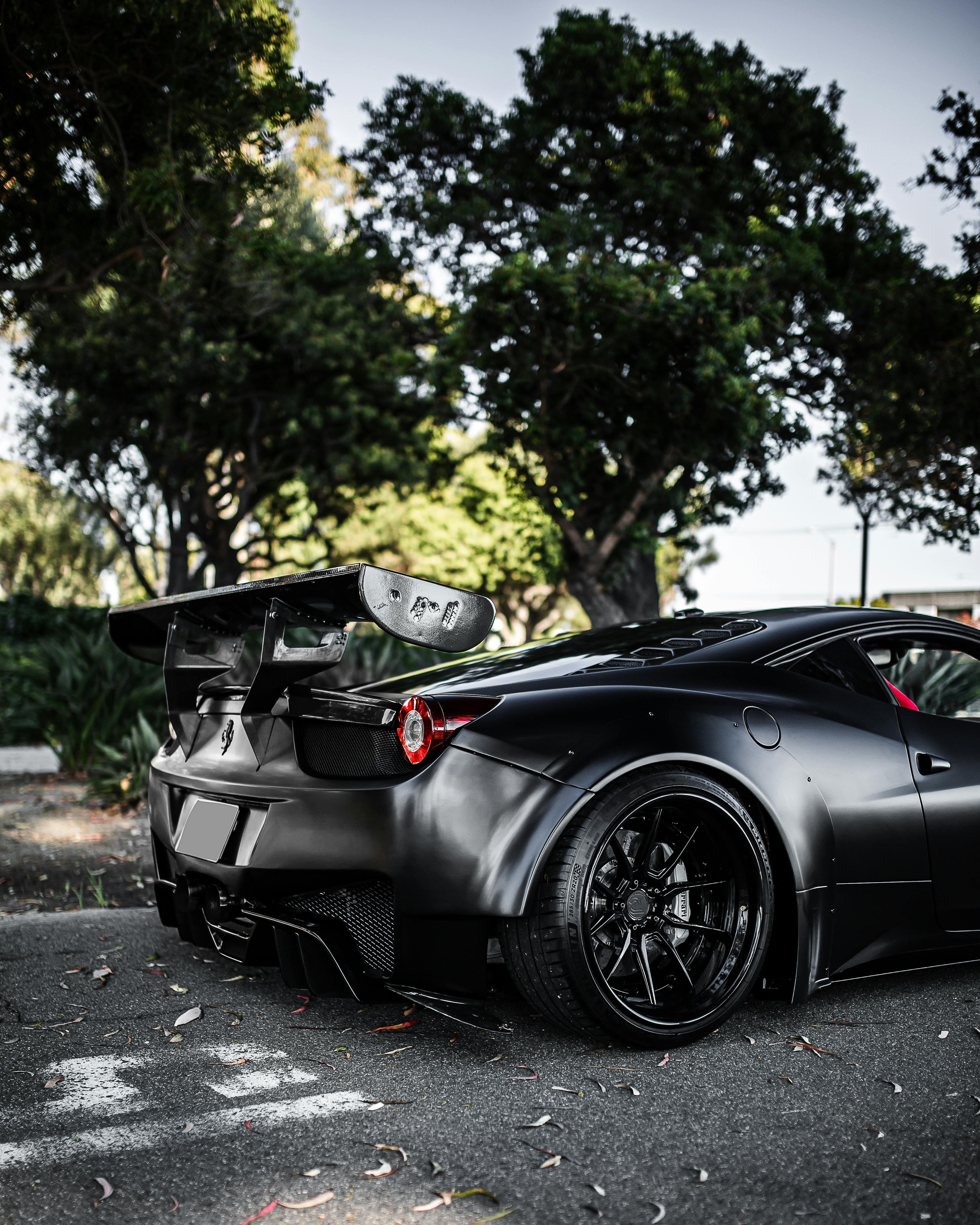 Ferrari 458 black widebody rear