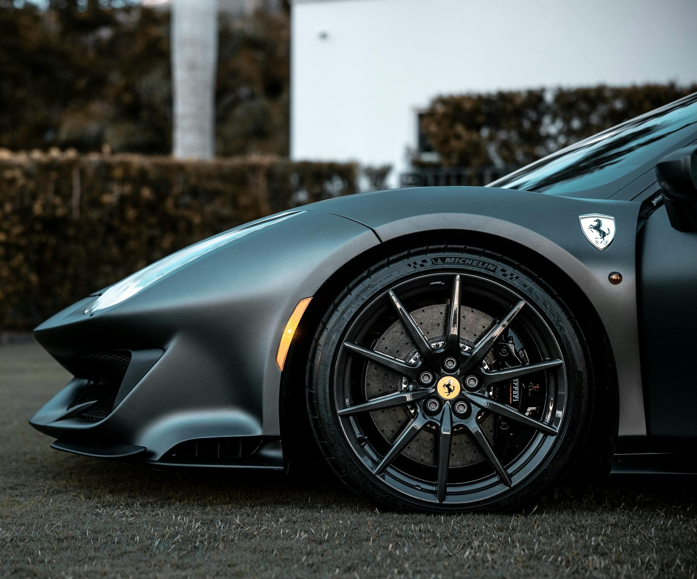 Ferrari matte wheel detail
