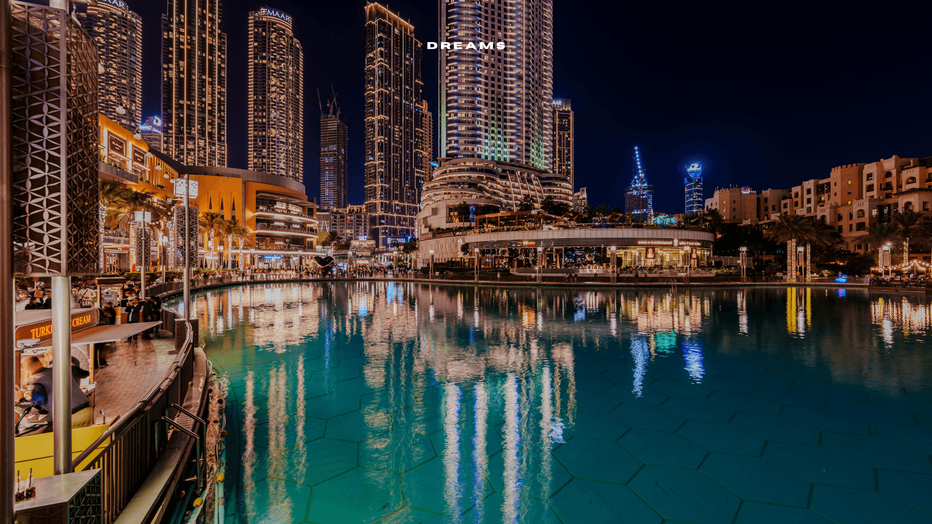Dubai Marina at night